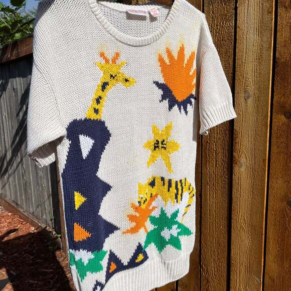 Vintage Cos Cob Knit Giraffe Sweater - Picture 3 of 4